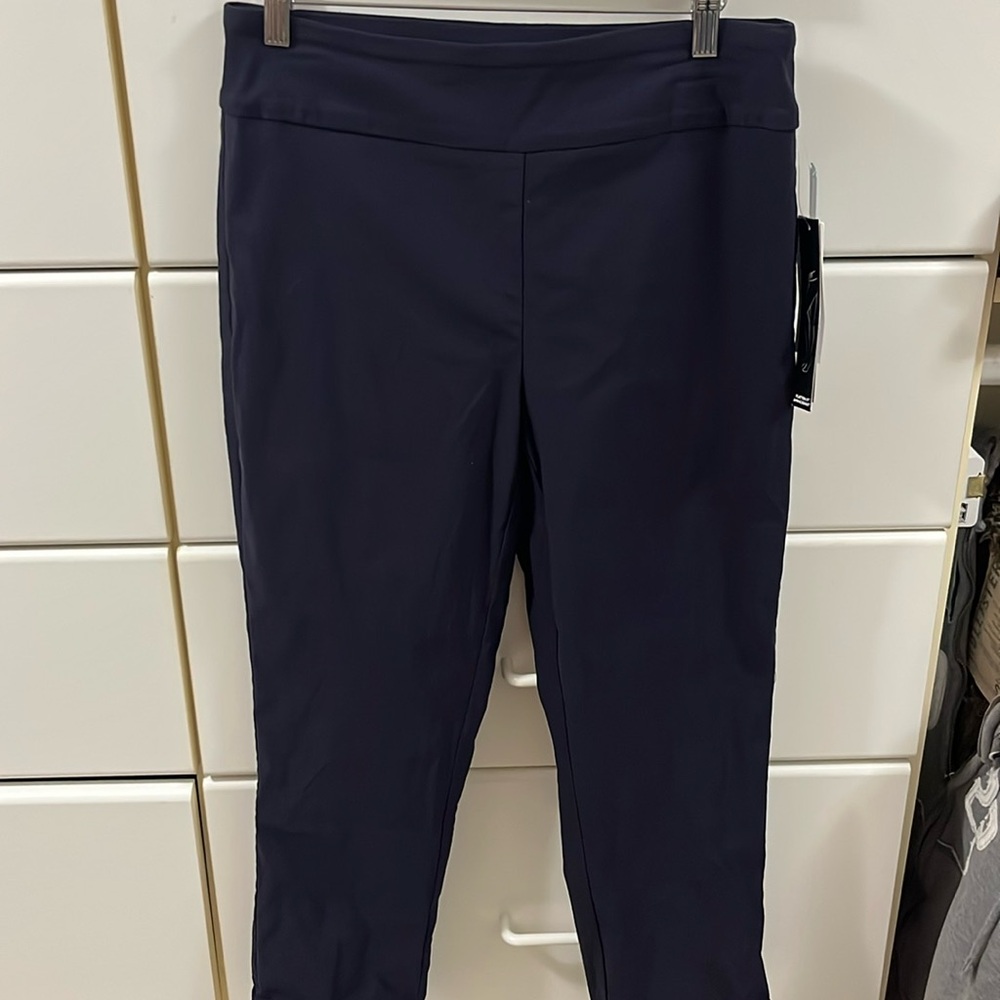 Tribal | Fia Cuffed Cropped Trouser | Navy - 10